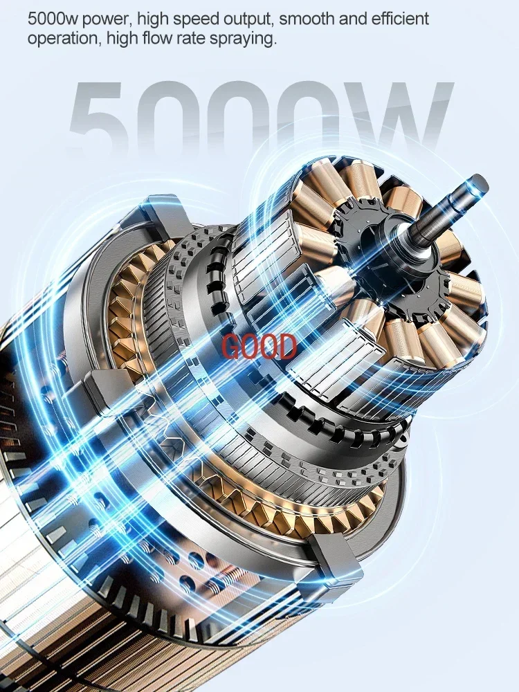 Портативный безвоздушный распылитель с литиевой батареей, ручной рюкзак, профессиональная машина для распыления краски высокого давления, покраска