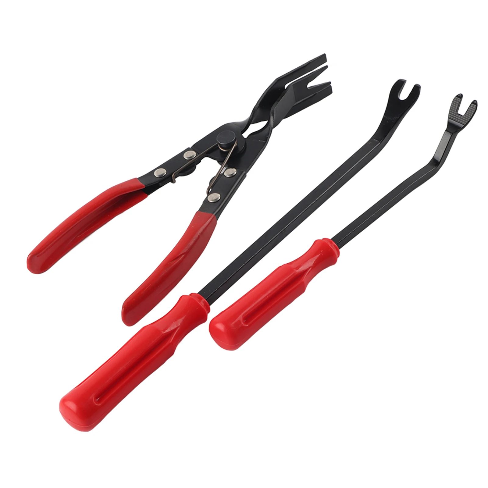 Door Trim Rivets Clips Pliers Fastener Remover Puller Pry Bar Tool Kit Panel Trim Clip Removal Tool Rivets Clips Pliers