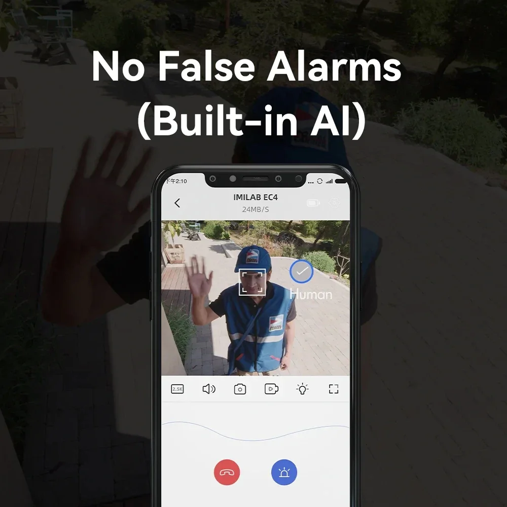 IMILAB EC4 kamera zewnętrzna Wifi monitoring wideo 4MP HD IP bezpieczeństwo w domu kamera internetowa bateria słoneczna kamera nocna CCTV