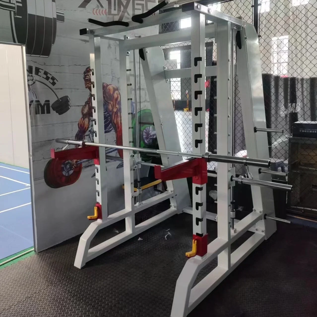 Smith Machine Fitness Commercial Gym Equipment with Adjustable Pulley