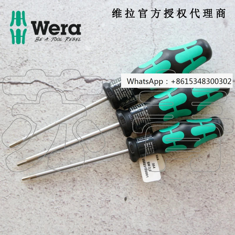 German Vera Wera flat head hexagonal screwdriver 354 series