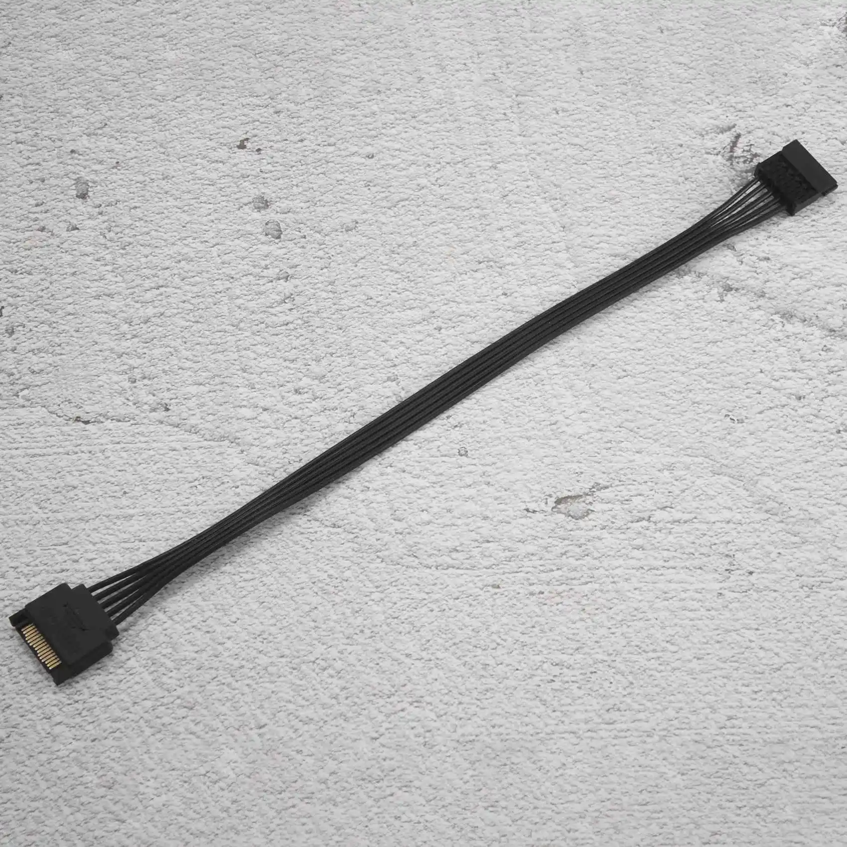 A08E-SATA Power Extension Cable,15 Pin SATA Male To Female Extender Power Cable Adapter For Hard Drive Disk HDD,SSD,30CM