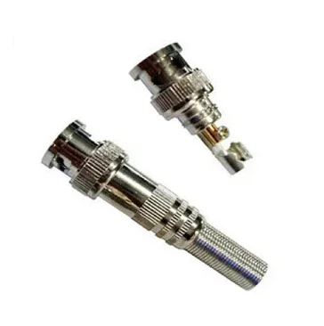 10 Pcs Solder Less Twist Spring BNC Connector Jack For Coaxial RG59 For CCTV Camera Surveillance Kit System Hot