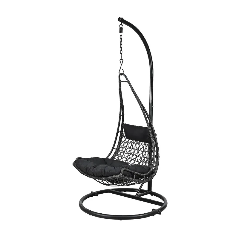 Outdoor outdoor furniture, balcony courtyard garden terrace rattan single nest hanging basket swing rocking chair, cradle