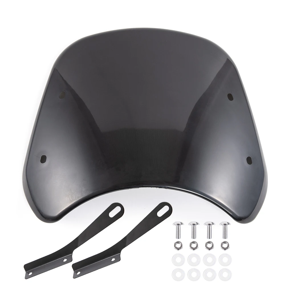for Bandit Honda Hornet 600 Kawasaki Zephyr Z750 Universal Motorcycle Windshield 5-7inch Windscreen Deflector Moto Accessories
