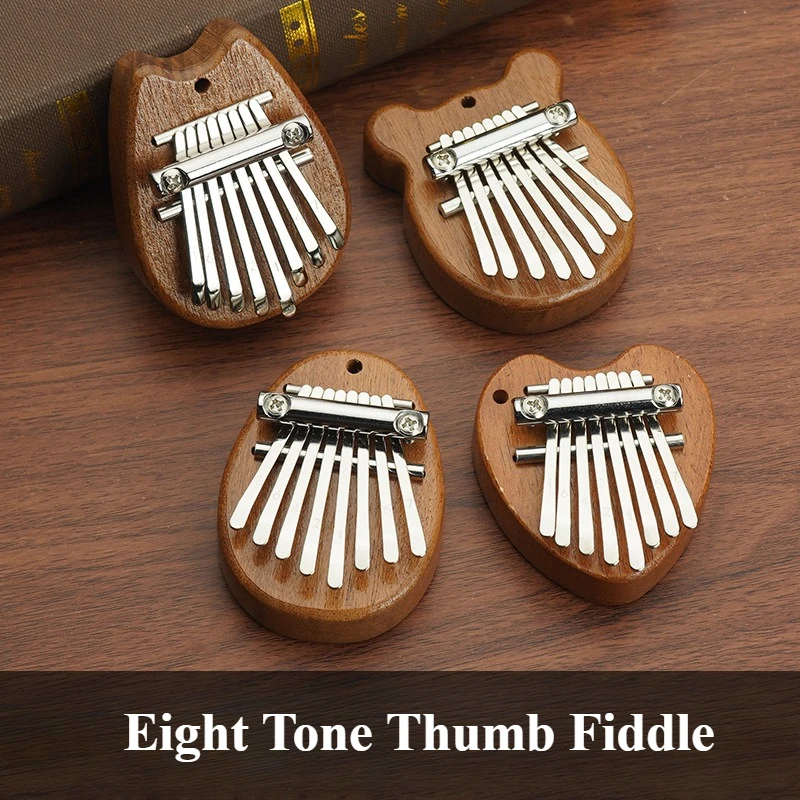 1pc Wood Thumb Piano With 8 Key Art Portable Marimba Kalimba Exquisite Gift Beginner Mini Teclado De Musica Keyboard Instrument