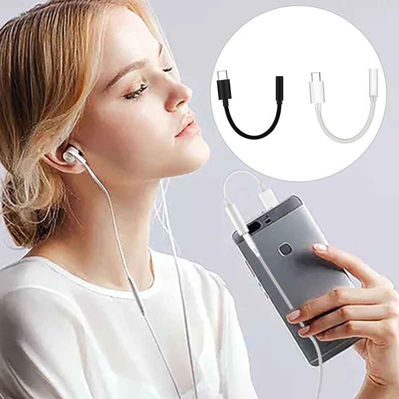 1Pc หูฟังอะแดปเตอร์สำหรับ Oneplus โทรศัพท์ Android Usb Type C ถึง3 5 Mm หูฟังแจ็คสายเคเบิลอะแดปเตอร์เสียง splitter