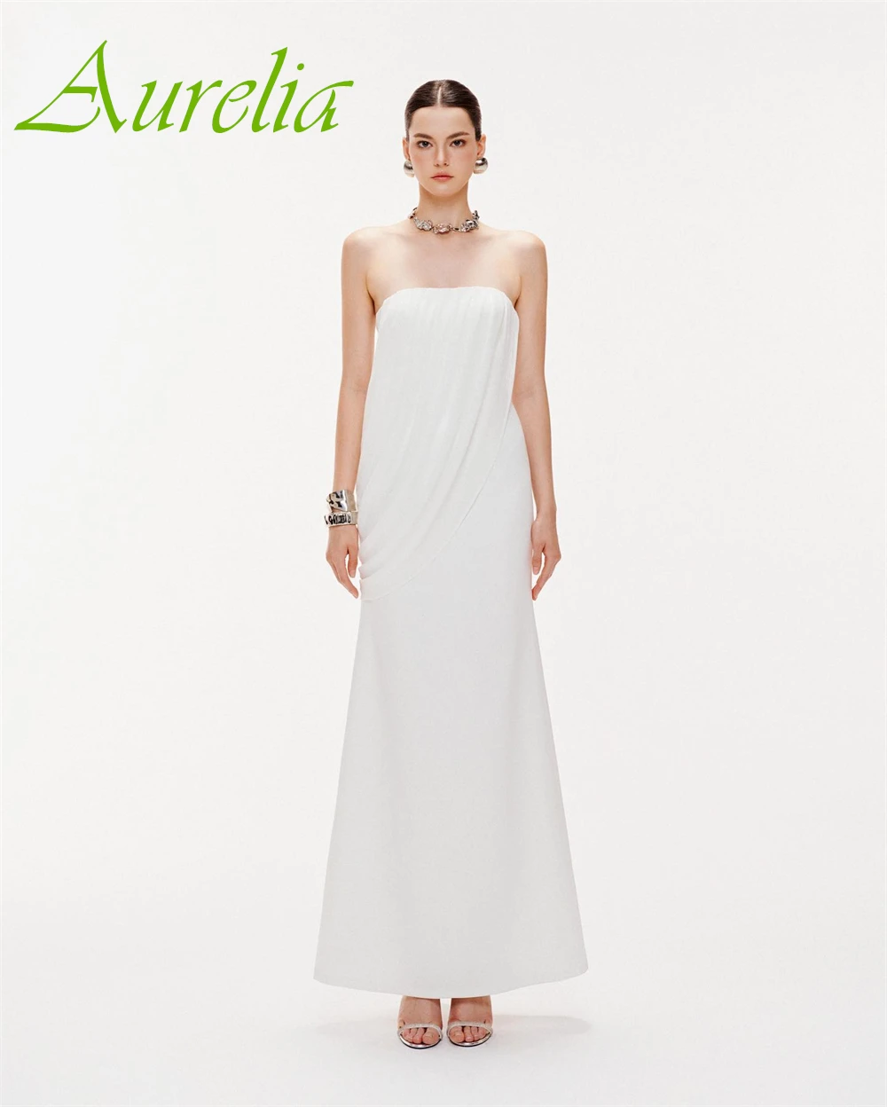 Abito da sera senza spalline personalizzato di alta qualità Abito da cocktail classico in jersey Abiti moderni senza maniche per occasioni speciali