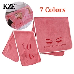 Reusable Eyelash Extension Salon Towel for Grafted Eyelashes Soft Turban Hair Cap SPA Pillow Towel Lash Accessories Makeup Tools