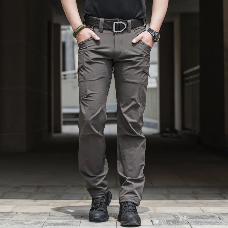 

Outdoor Quick-drying Tactical Pants Thin Men's Elastic Urban Special Service Trousers Military Fans Multi-pocket Overalls Women