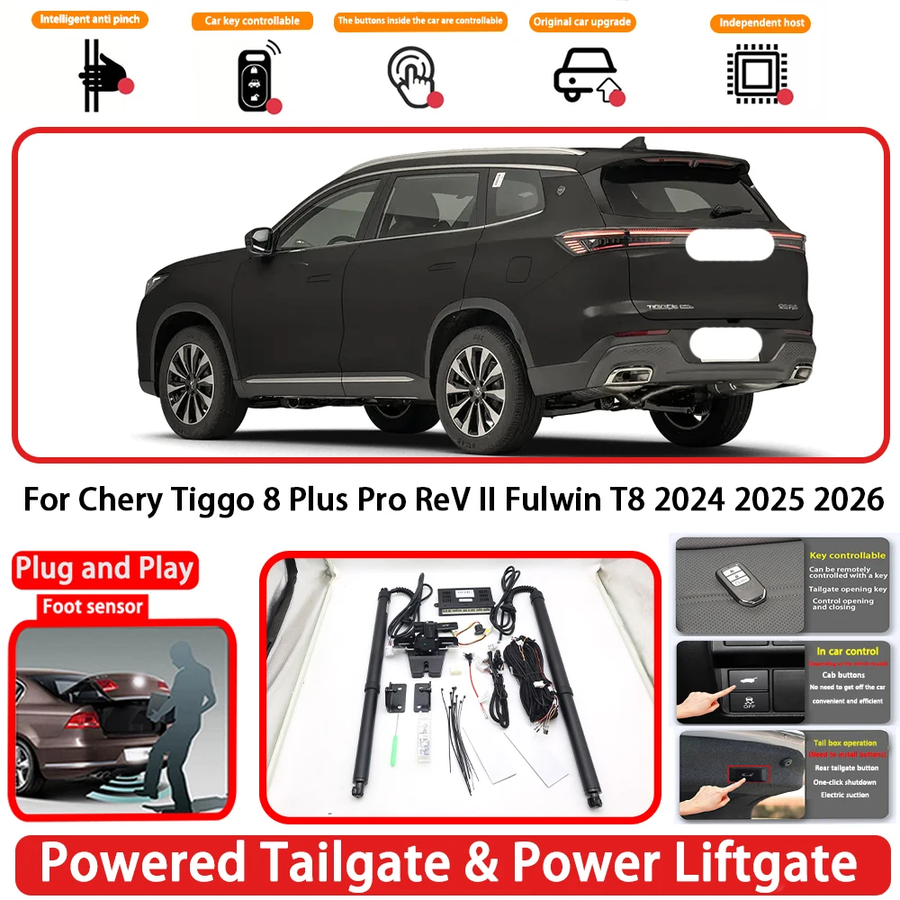 for Chery Tiggo 8 Plus Pro ReV II Fulwin T8 2024 2025 2026 OEM Auto Powered Tailgate Power Liftgate Rear Trunk Opener System