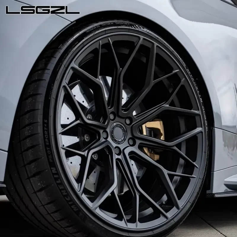 i LSGZL Custom Forged 5x112 5x120 15-26inch Aluminium Alloy Wheels 1 Piece for RS4/5 F8X M3/4 G8X 20/21 C8 C7 Z06