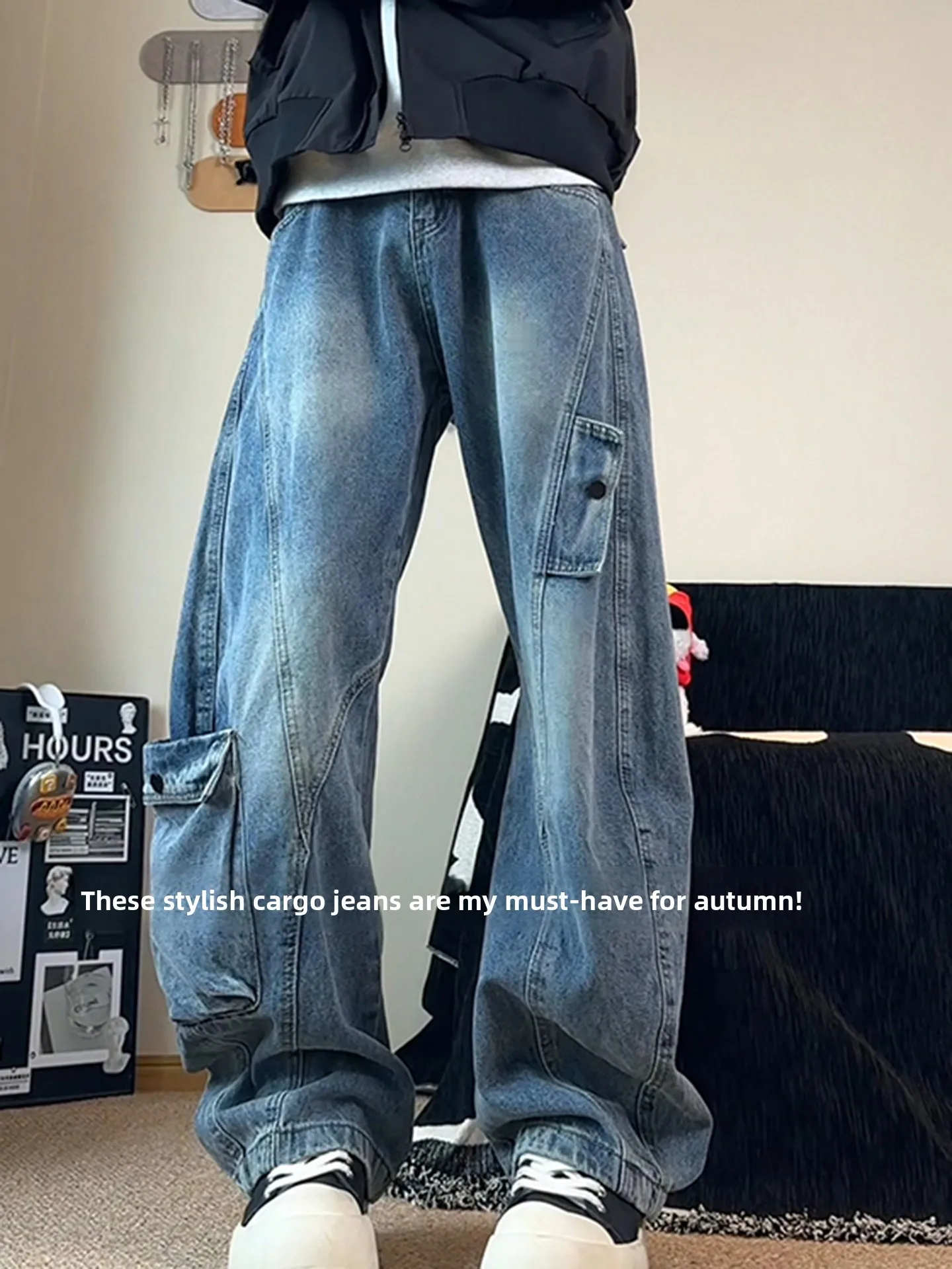 Blue Sla Cut Jeans …