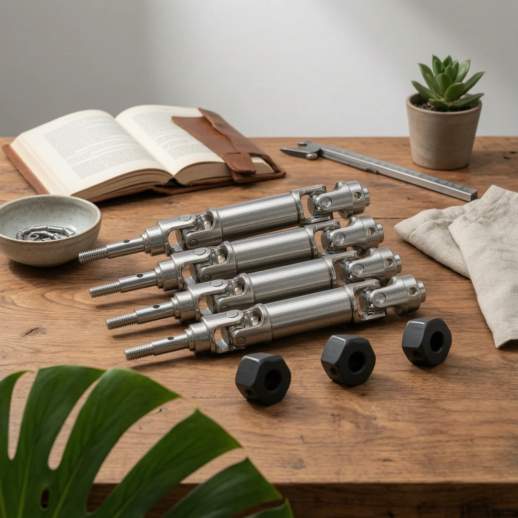 4-pieces-drive-shafts-with-couplers-stainless-steel-look-drivetrain-parts-hardware-silver-for-rc-hobbyists