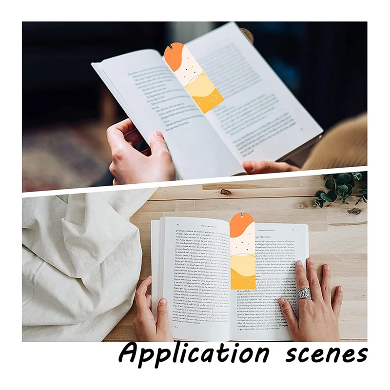 30PCS Clear Bookmarks Blank Bookmark With Colourful Bookmark Pendant For DIY Gifts Tags