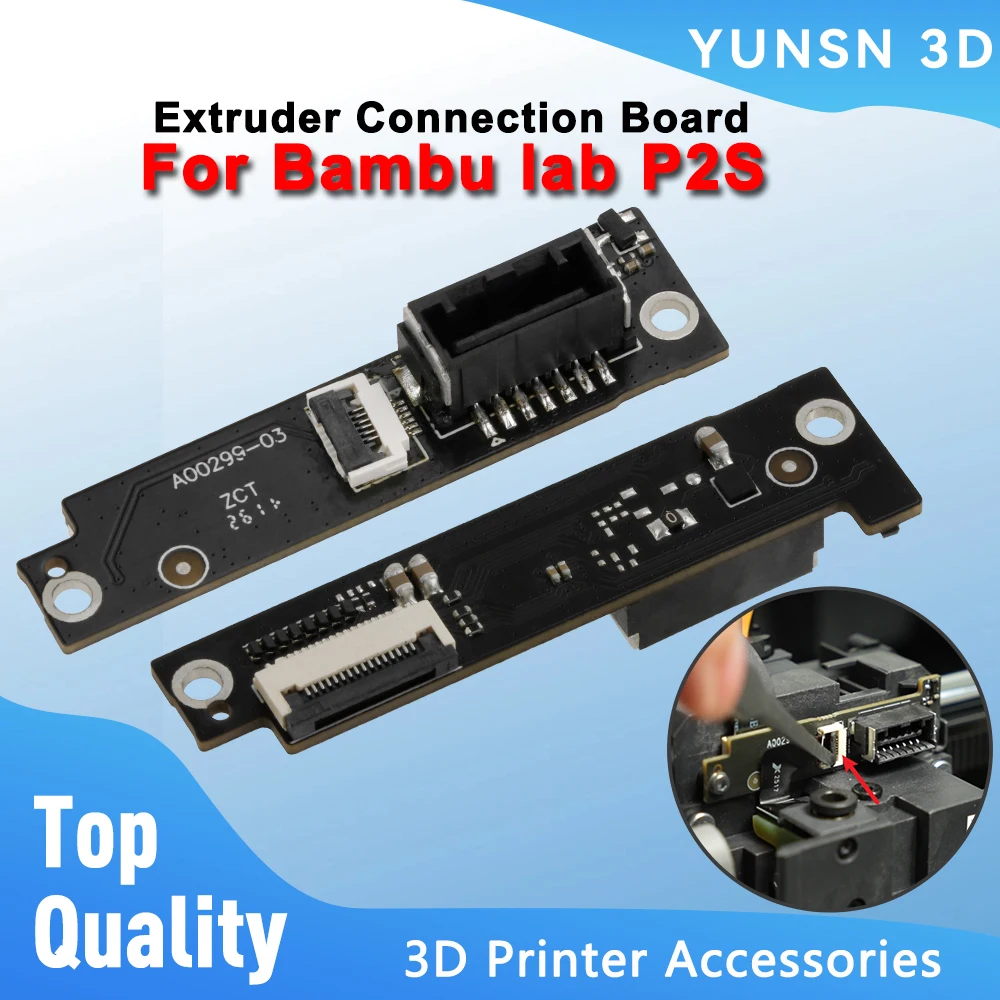 Extruder Connection Board For Bambu Lab P2S Filament Sensor Component Replacement Part For Bambulab Adapter Plate P2S 3D Printer