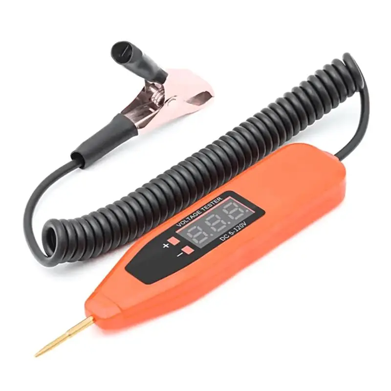 LCD Display 5-120V Digital Electric Car Voltage Tester, Non-Contact Circuit Probe Pen For Automotive Testing-A67F