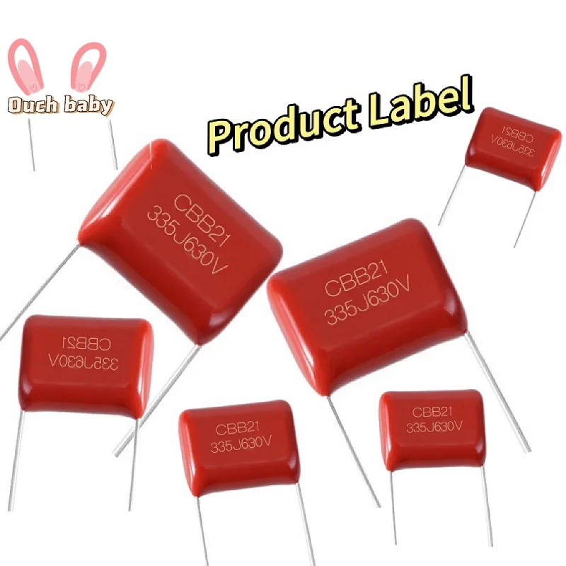 10PCS 250V 450V CBB Capacitance 103 104 105 222 223 224 333 334 335 0.1UF 1UF 47NF 100NF 470NF 473 474J 225 Polypropylene Film