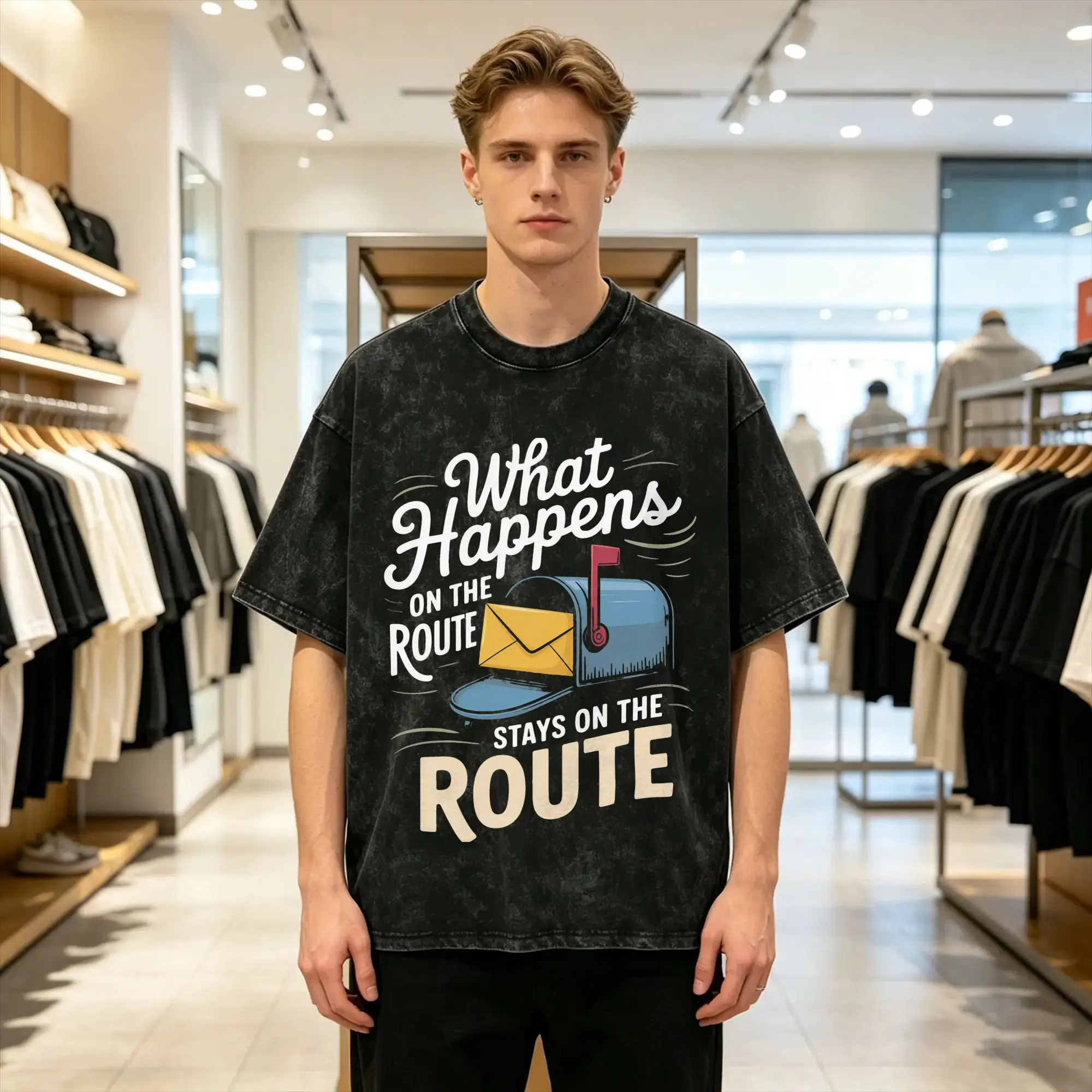 Men's What Happens On A Cruise  T Shirts  Tees Beach Streetwear Short Sleeve T-Shirt Crew Neck Harajuku Casual Tee Shirt Hot
