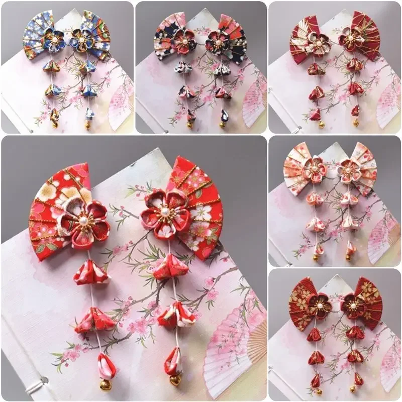 

Zephyre Hairpin Accessories Japanese Headdress Kimono Accessories Zephyre Cherry Blossom Tassel Hairpin Hair Accessories