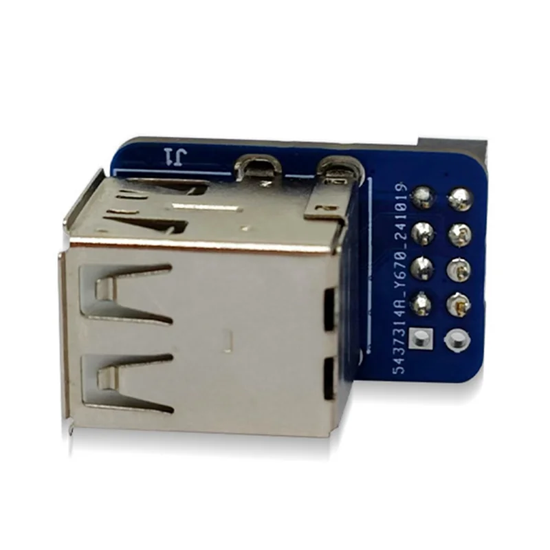 A76F-9Pin USB To USB 2.0 Adapter Expansion Board Motherboard 9Pin To 2 Ports USB Converter USB2.0 9Pin To A Female Extender