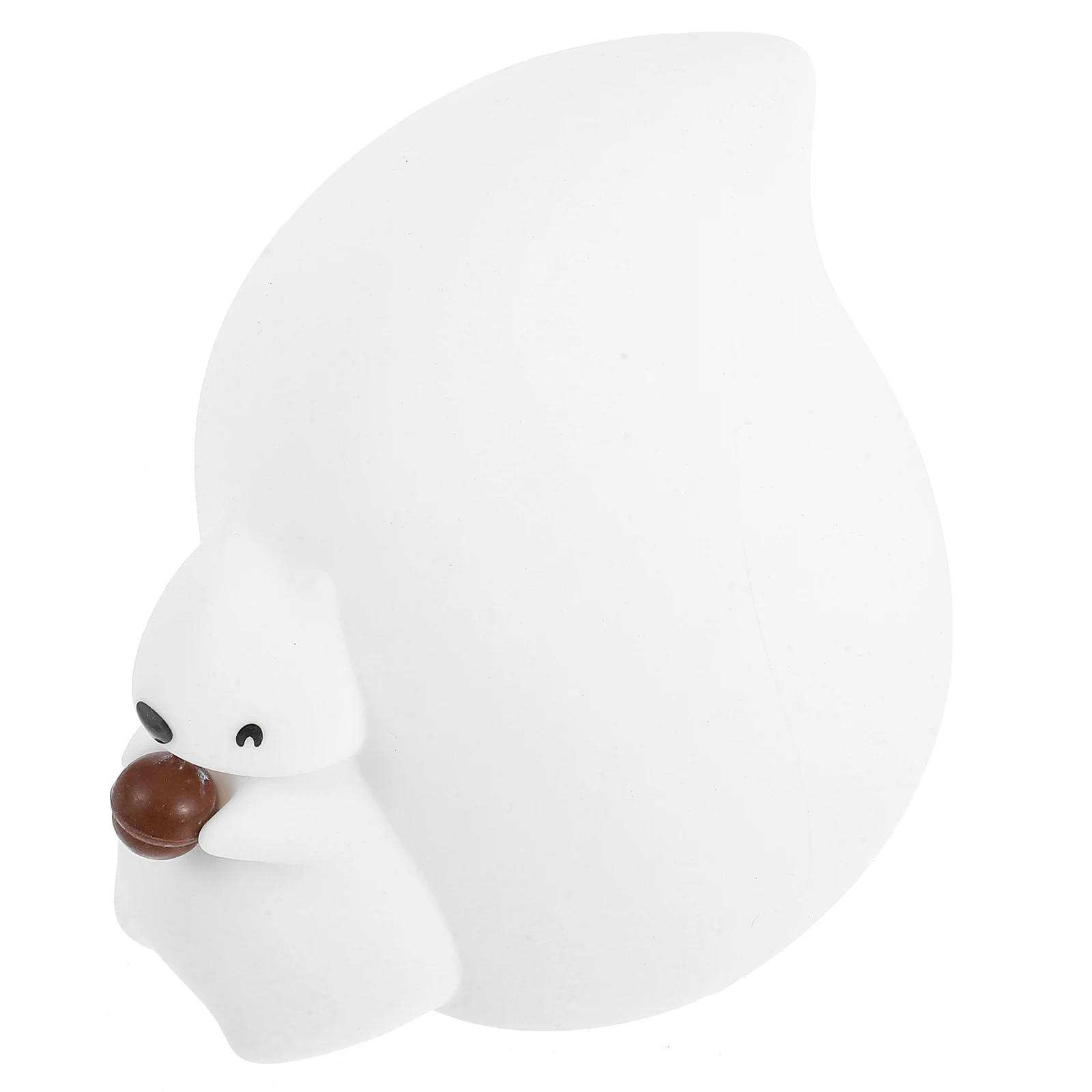 Scoiattolo Luce notturna Ricarica USB Lampada Pat Silicone Cartoon Comodino Piccola scuola materna Nessuna luce dura Tocco confortevole Design adorabile