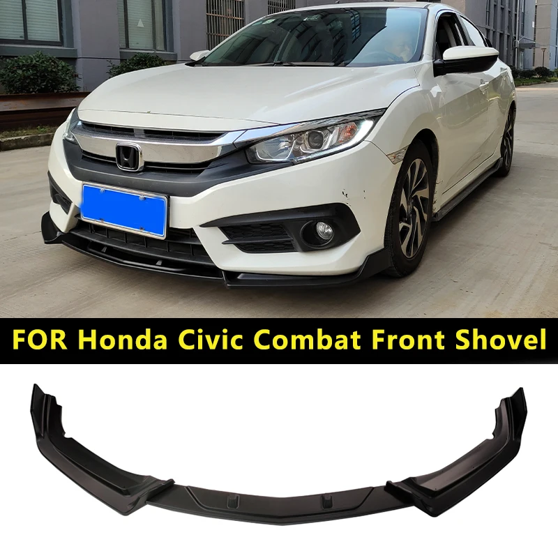 

For 2016-2020 10th Gen Honda Civic Front Bumper Lip Spoiler Side Splitters Diffuser Body Kit Guards Protection Car Accessories