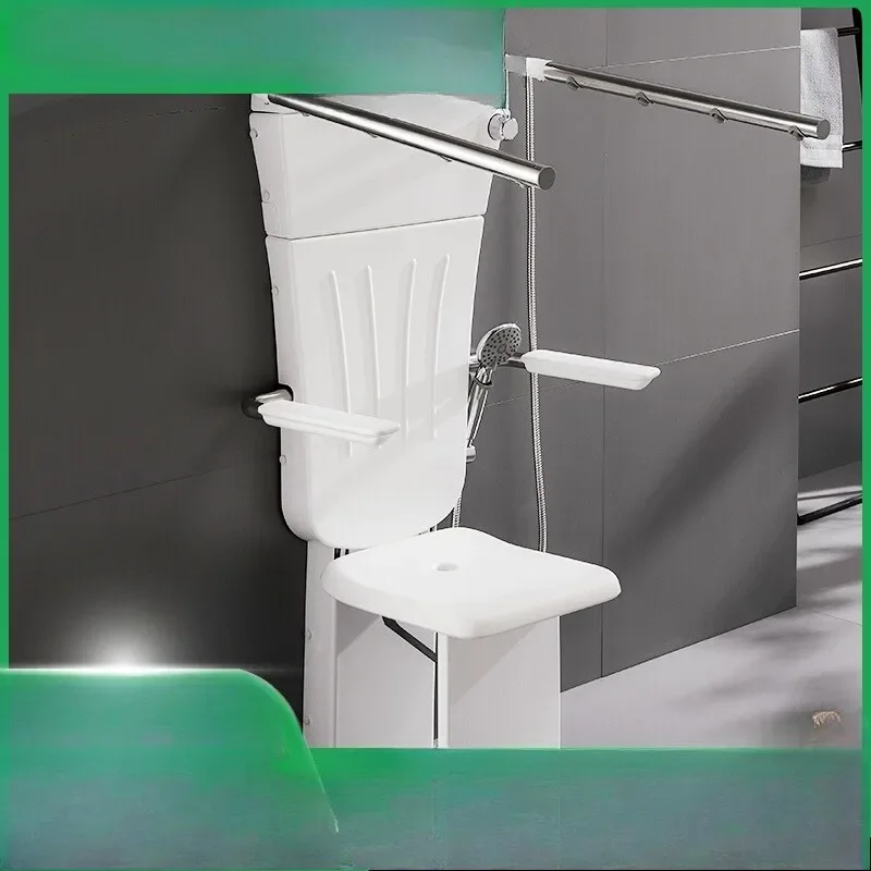 

Suitable for Sitting Shower The Elderly Constant Temperature Folding Seat Multi-function Wall-mounted Bath Machine Folding