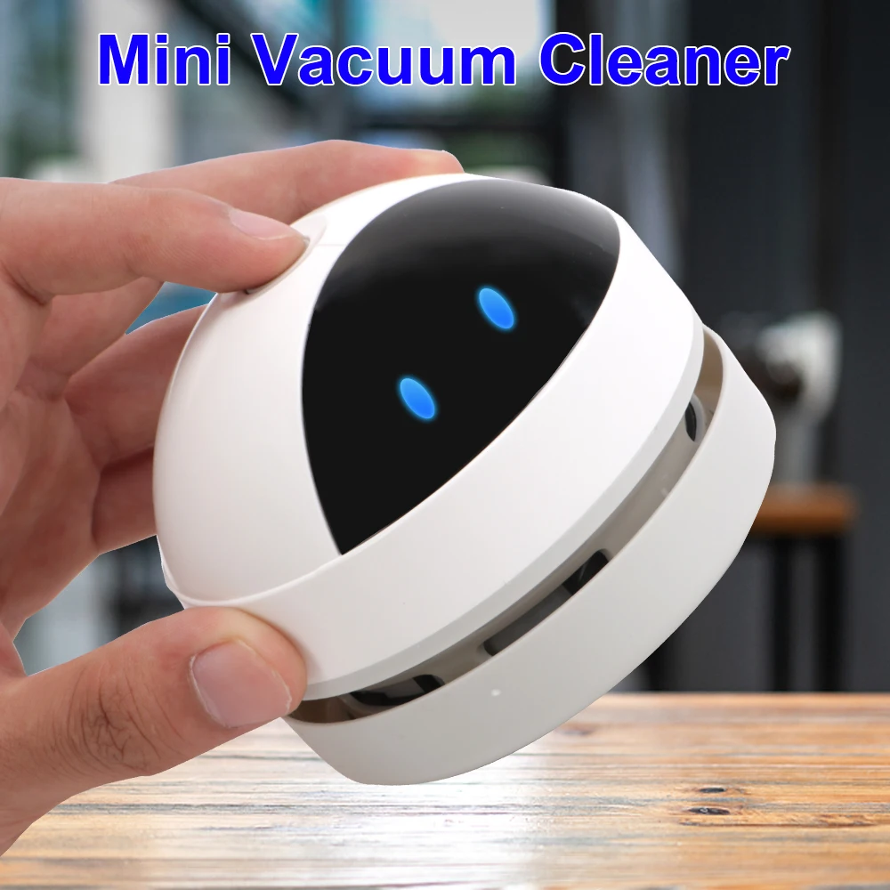 

Mini Vacuum Cleaner Portable New USB Charging Desktop Cleaner Table Sweeper With Clean Brush For Home Office Desk Dust Vacuum