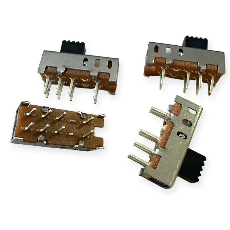25PCS SS-23E08 G4 (2P3T) Large Toggle Switch 50V 0.5A DC Double Row 8-Pin 3-Position Vertical 15.6*6.3 Sliding Toy Power Switch