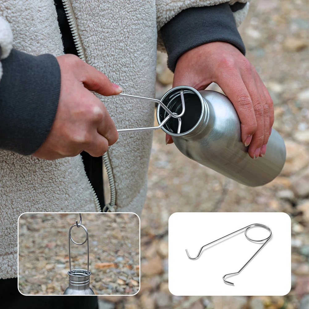 Camping Kettle Hanging Hook Camping Cooking Hanger Water Cup Pot Pan Cookware Holder Hanging Hooks Outdoor Picnic Tool Bushcraft