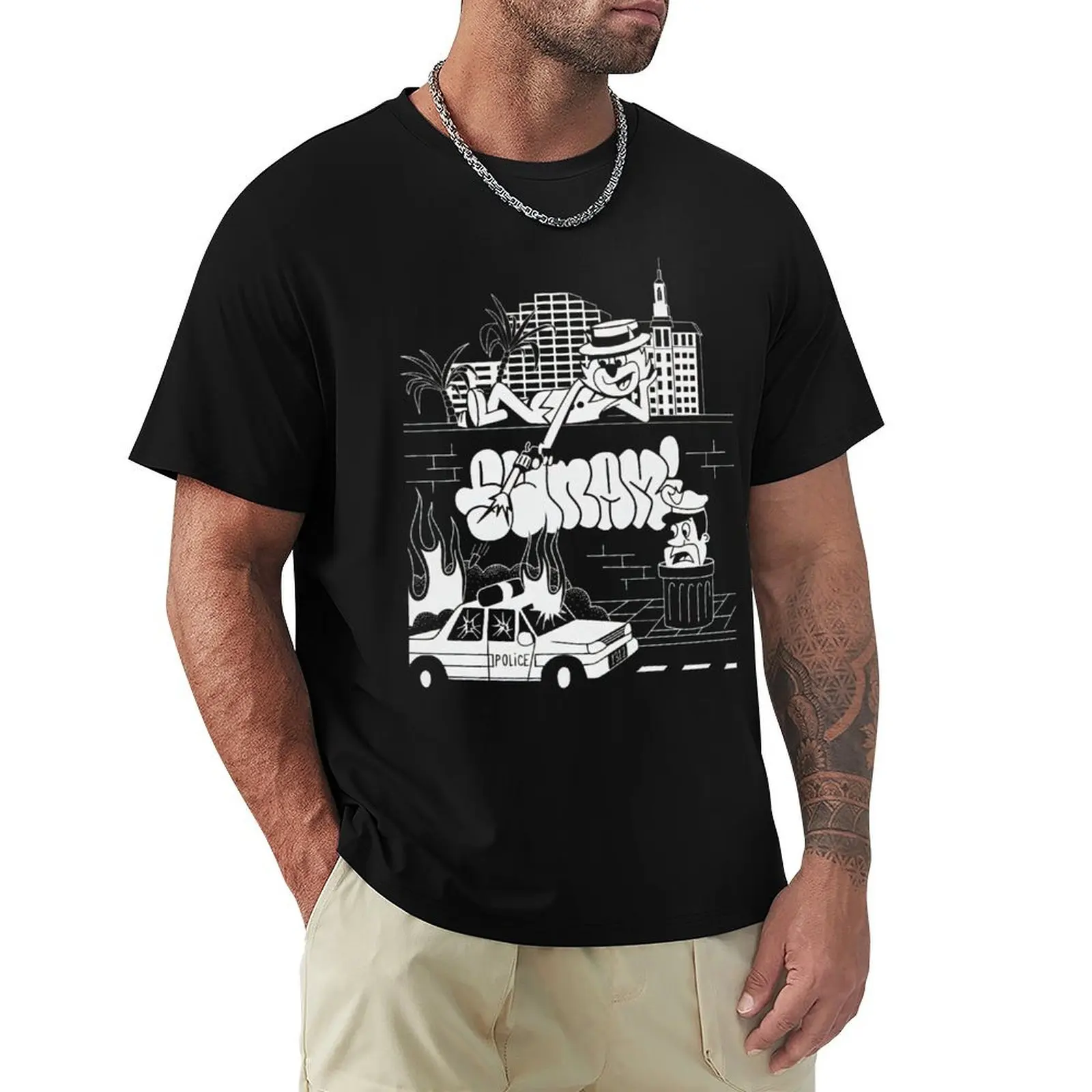 Sunami Weak Die First T-Shirt Basic Short Sleeve Cotton Blend T-Shirt