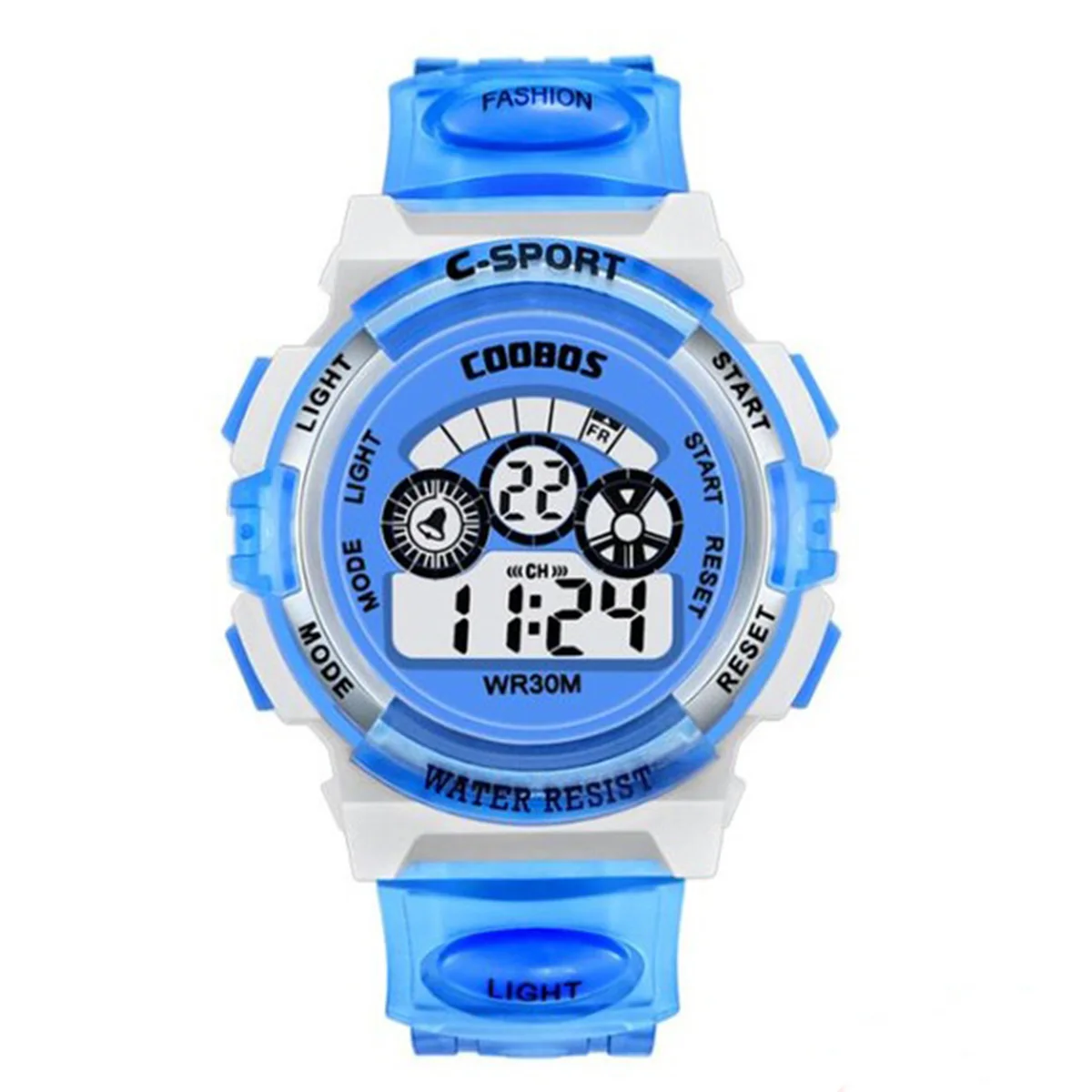 Kids Electronic Watches Color Luminous Dial Life Waterproof Multi Function Luminous Aalarm Clocks Watch For Boys And Girls