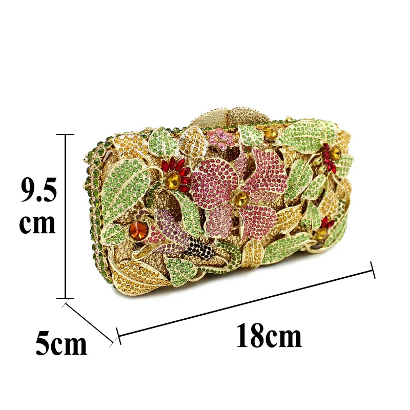 

Factory Wholesale Luxury Crystal Clutch Purse Women Evening Bags Hand-held Diamond Bag