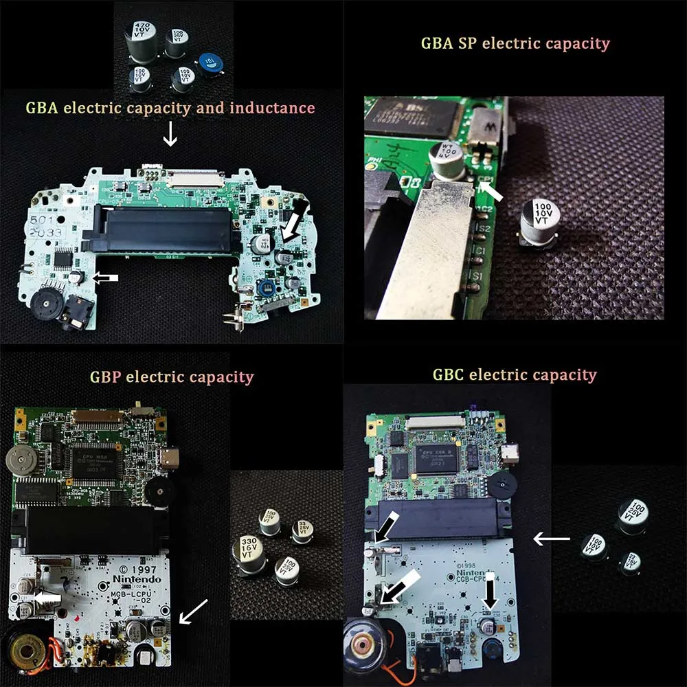 ¿Por qué mi Game Boy Advance necesita un reemplazo de capacior y cuál es la mejor opción?