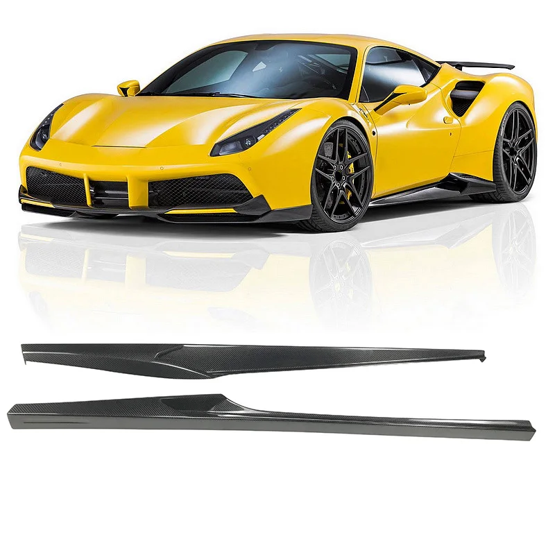 

Автомобильная боковая юбка Damei 488, карбоновая, стиль N для Ferrari 488 458 Gtb Spider Pista