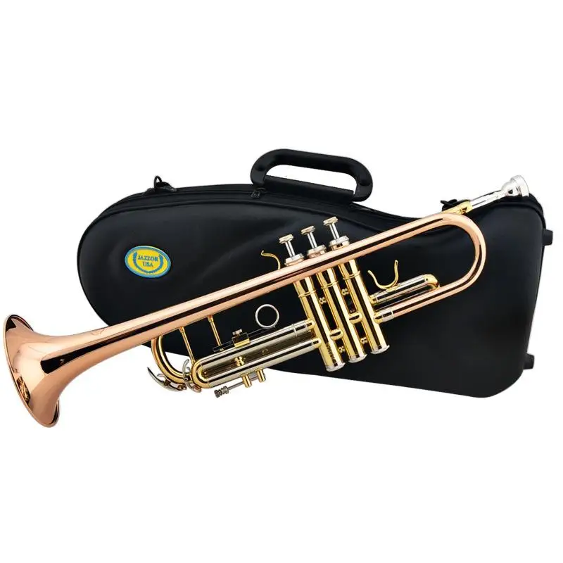 

Professional Heavy Trumpet Stage Performance Musical Instrument Phosphorus Copper Tube Cupronickel Side Tube Trumpet