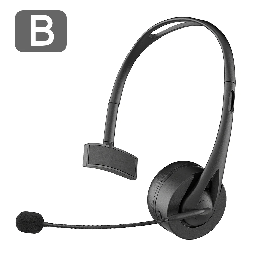 Bluetooth 5.3-hoofdtelefoon met microfoon Ruisonderdrukking Handsfree bellen HiFi Lossless draadloze headset voor callcenter Office PC Laptop
