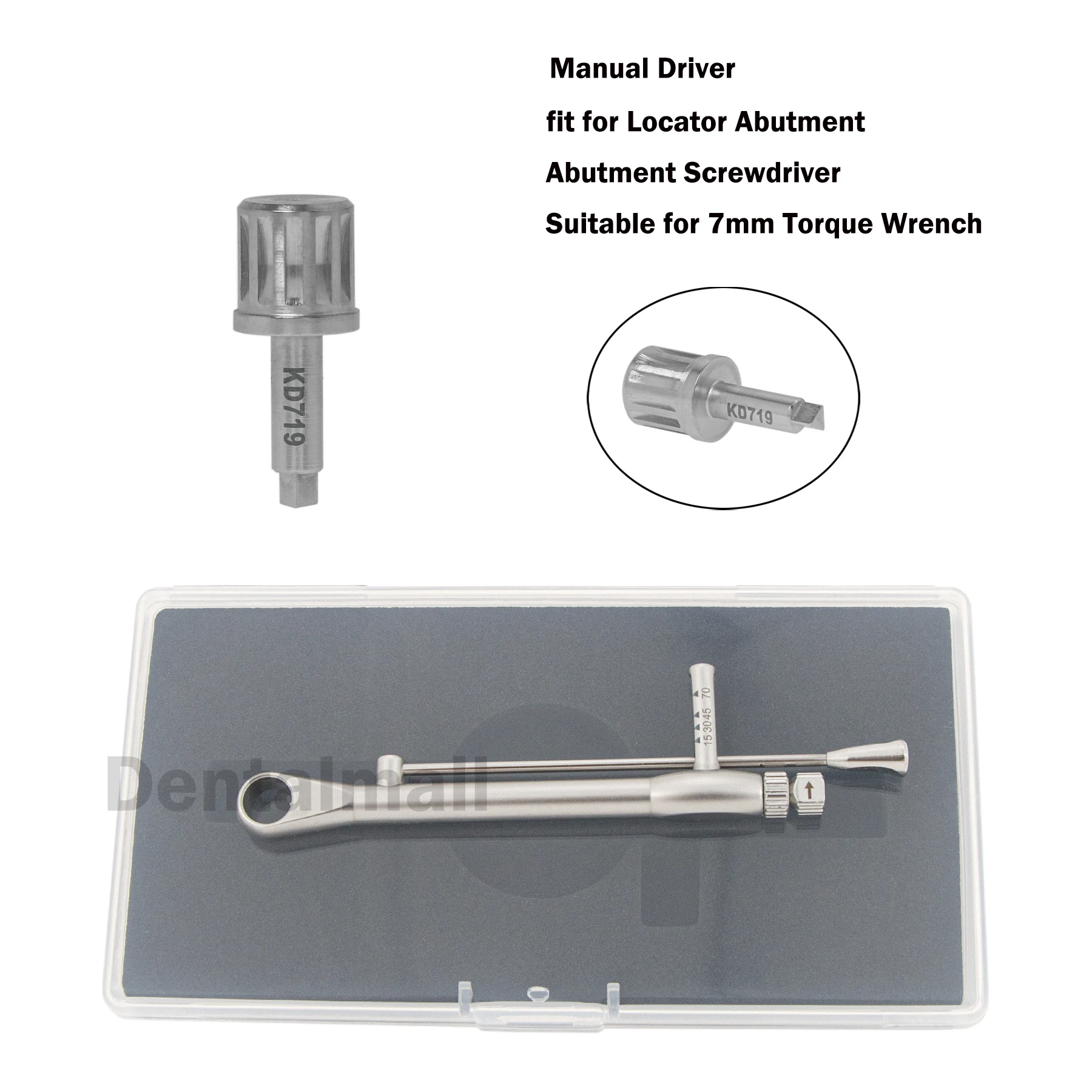 

Dental Implant Abutment Screwdriver fits Manual Driver 7mm Torque wrench KD719