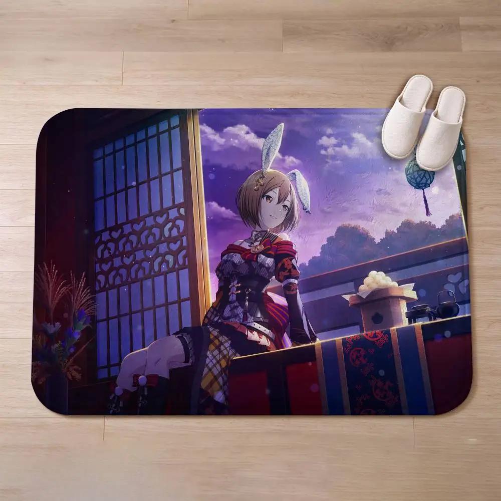 Mesmerizer M-MEIKO-S Official Art Home Decor Short Plush Floor Mat, Non-Slip & Easy to Clean for Multi Doorways