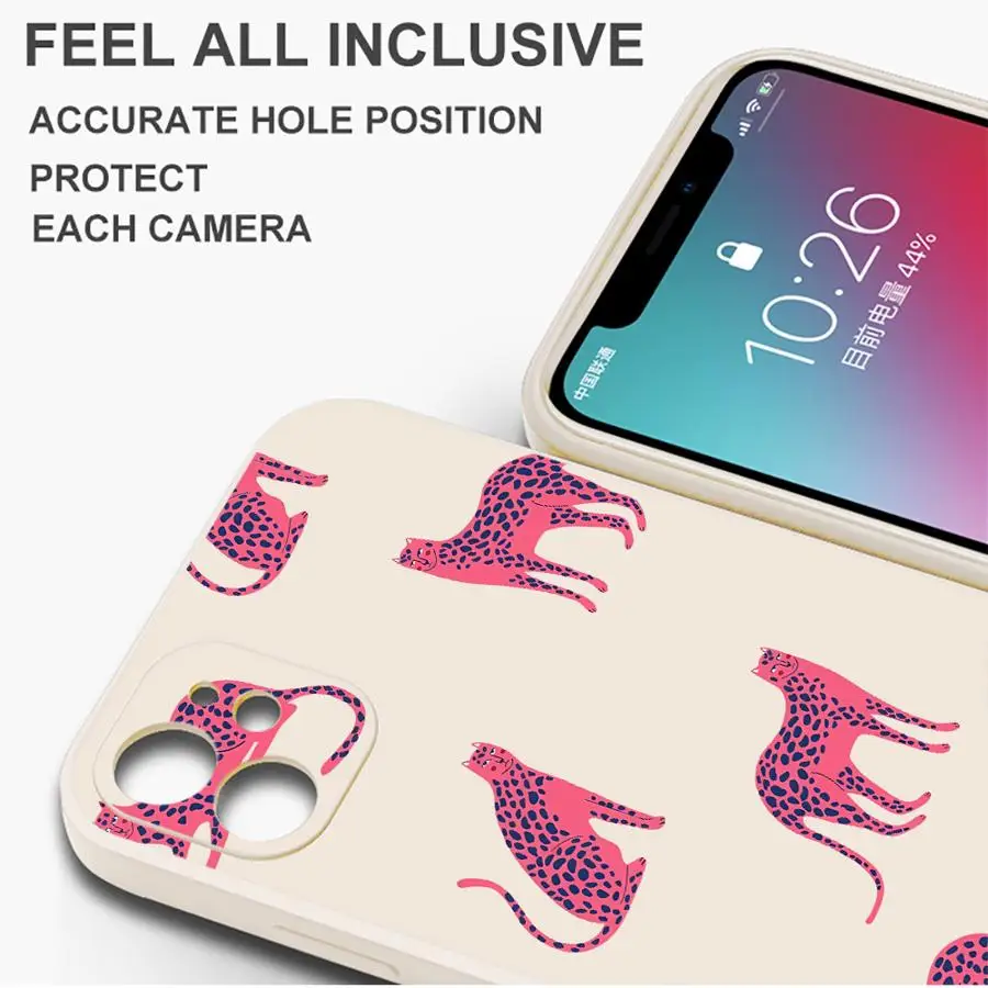 Soft Cover Phone Case for Samsung Galaxy A24 A11 A12 A51 A22 A52 A35 A16 A34 A13 A14 A15 A36 A26 Pink Leopard Pattern