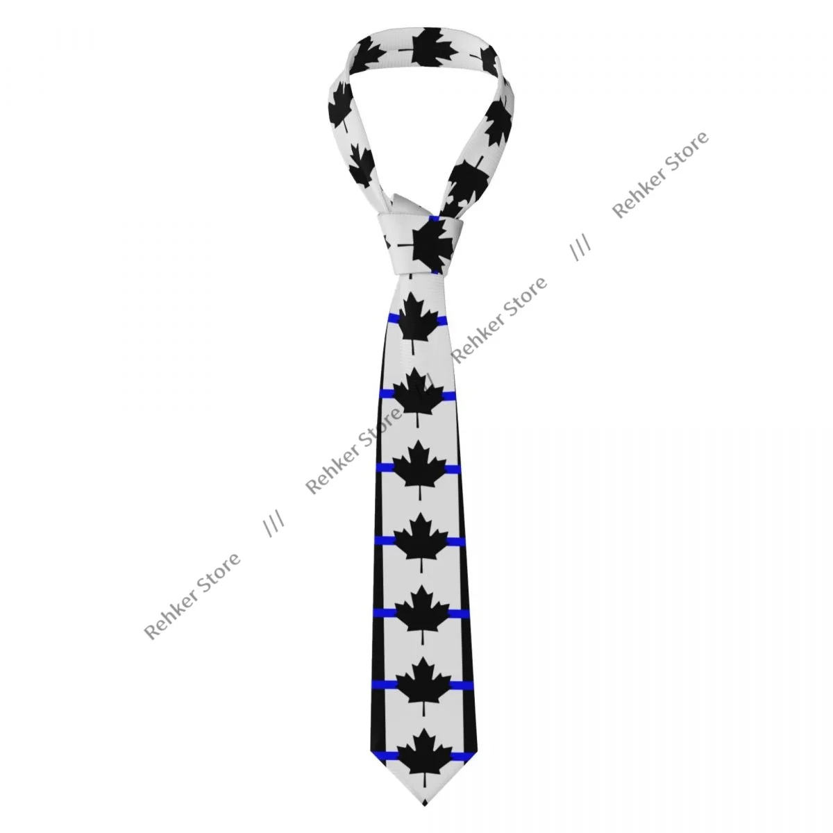 

Мужской галстук, классический узкий флаг тонкой синей линии в Канаде, галстуки с узким воротником, тонкий повседневный галстук в подарок