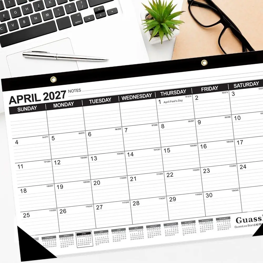 

Large Format 2026 Wall Calendar Daily Planning Transparent Shell Time Agenda Planner Waterproof Cover Hangable Calendar