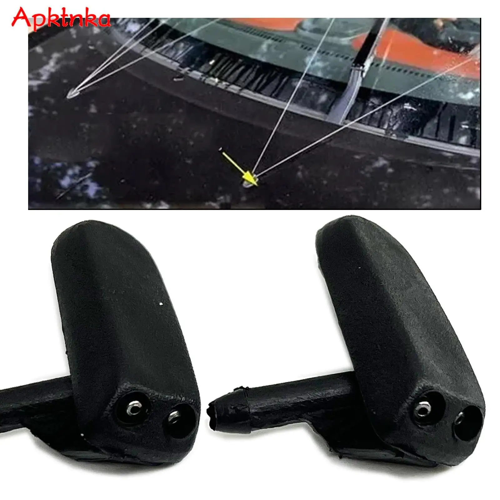 For VW Transporter T4 Polo Caddy Corrado Derby Jetta Golf Passat Scirocco Santana Pair Windshield Wiper Hood Washer Nozzle Jet