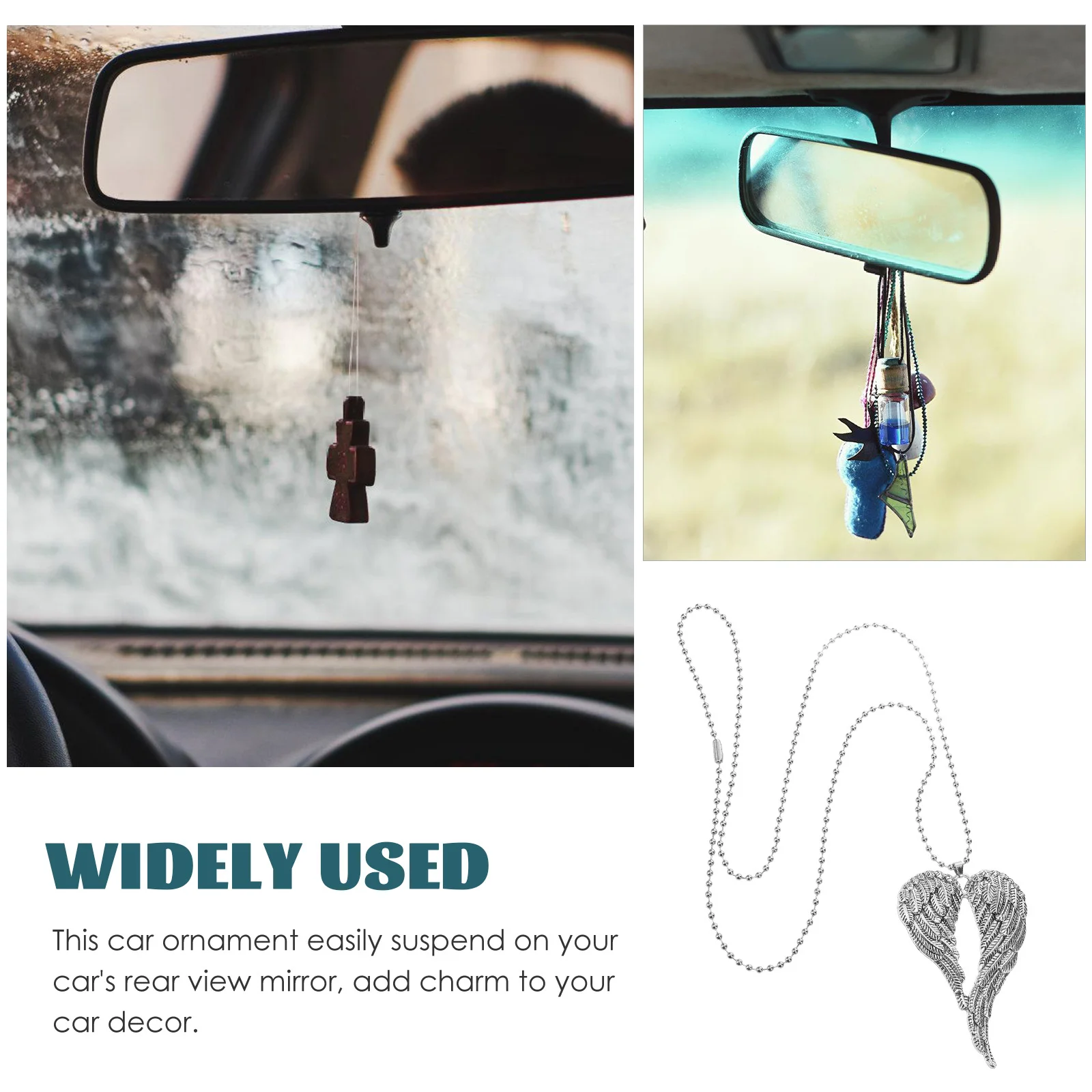 

Angel Wing Chain Car Hanging Accessories For Rearview Mirror Rearview Mirror Accessories Decor Interior Aesthetic Charm Ornament