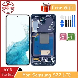 Incell with frame No Fingerprint For Samsung S22 Display LCD Touch Screen With Frame For Samsung S22 LCD Display