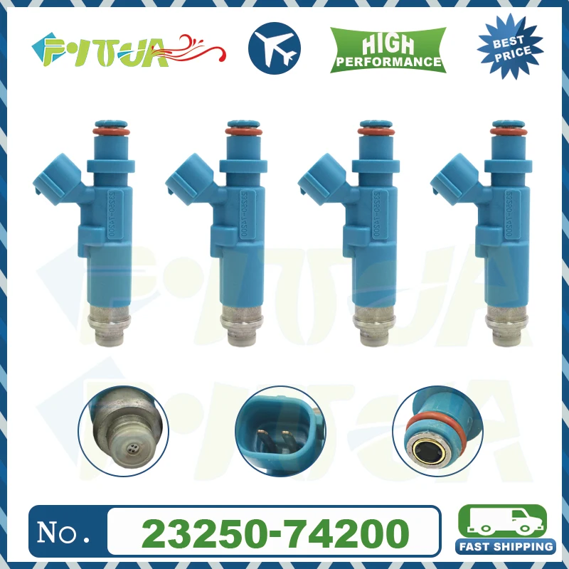 4pcs Fuel injector 23250-74200 for Toyota Caldina AT211 CT216 ST21 SXE10 IS200 RS200 Celica MR2 ST205 3SGE 3SGTE Injection