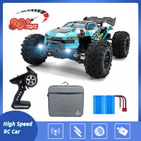 1:16 80KM/H OR 40KM/H 4WD RC Car With LED Remote Control Cars High Speed Off-Road Drift Truck for Boys VS 144001 Toys Gifts