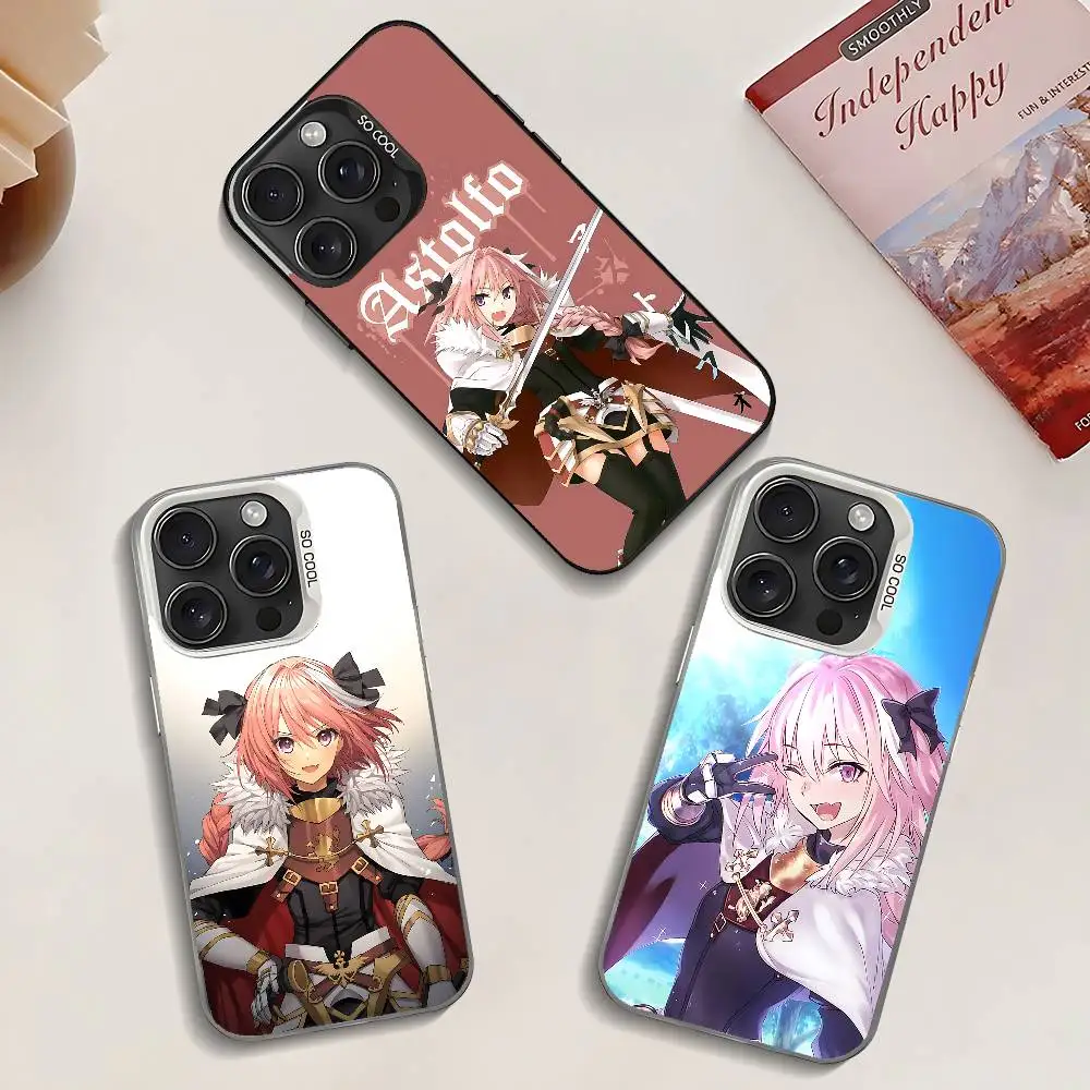 Fate Apocrypha A-Astolfo Cartoon Handyhülle für iPhone 17 16 15 14 13 12 Mini 11 8 7 Pro Max Plus Bunte Handyhülle