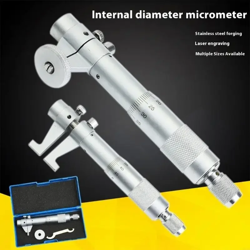 Use Steel Internal Micrometer Accuracy Measuring Tool Corrosion Resistant for Mechanical Engineering And Laboratory